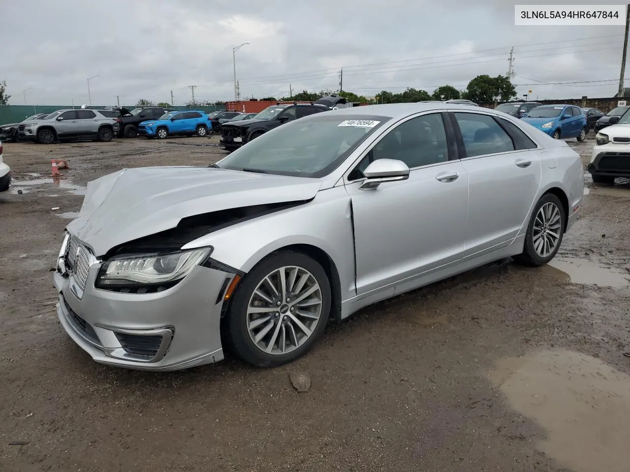 2017 Lincoln Mkz Premiere VIN: 3LN6L5A94HR647844 Lot: 74676594