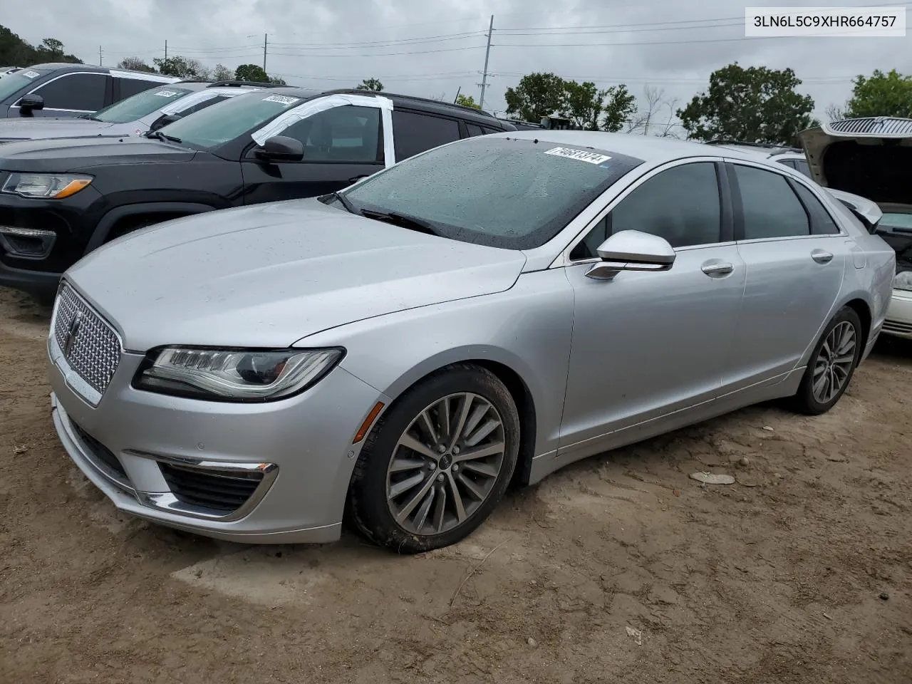 2017 Lincoln Mkz Select VIN: 3LN6L5C9XHR664757 Lot: 74681374