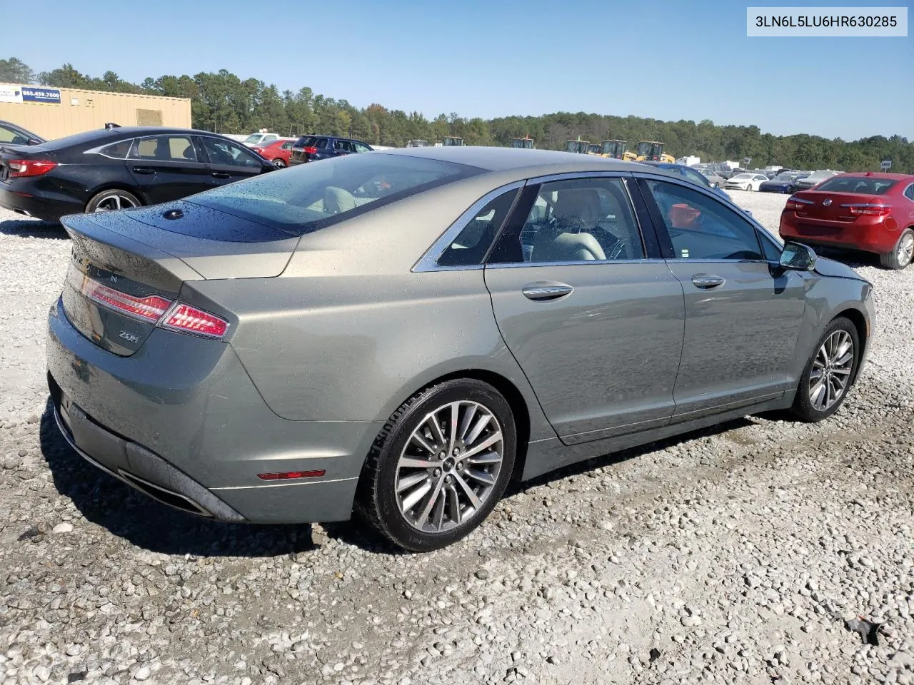 2017 Lincoln Mkz Hybrid Select VIN: 3LN6L5LU6HR630285 Lot: 76948834