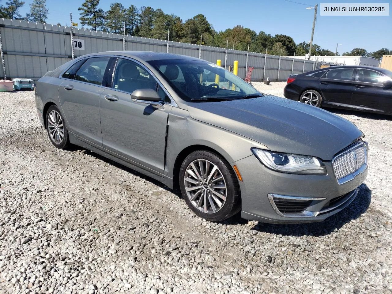 2017 Lincoln Mkz Hybrid Select VIN: 3LN6L5LU6HR630285 Lot: 76948834