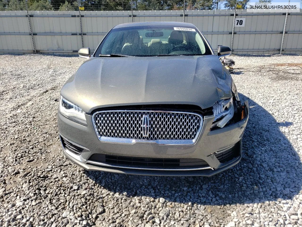 2017 Lincoln Mkz Hybrid Select VIN: 3LN6L5LU6HR630285 Lot: 76948834