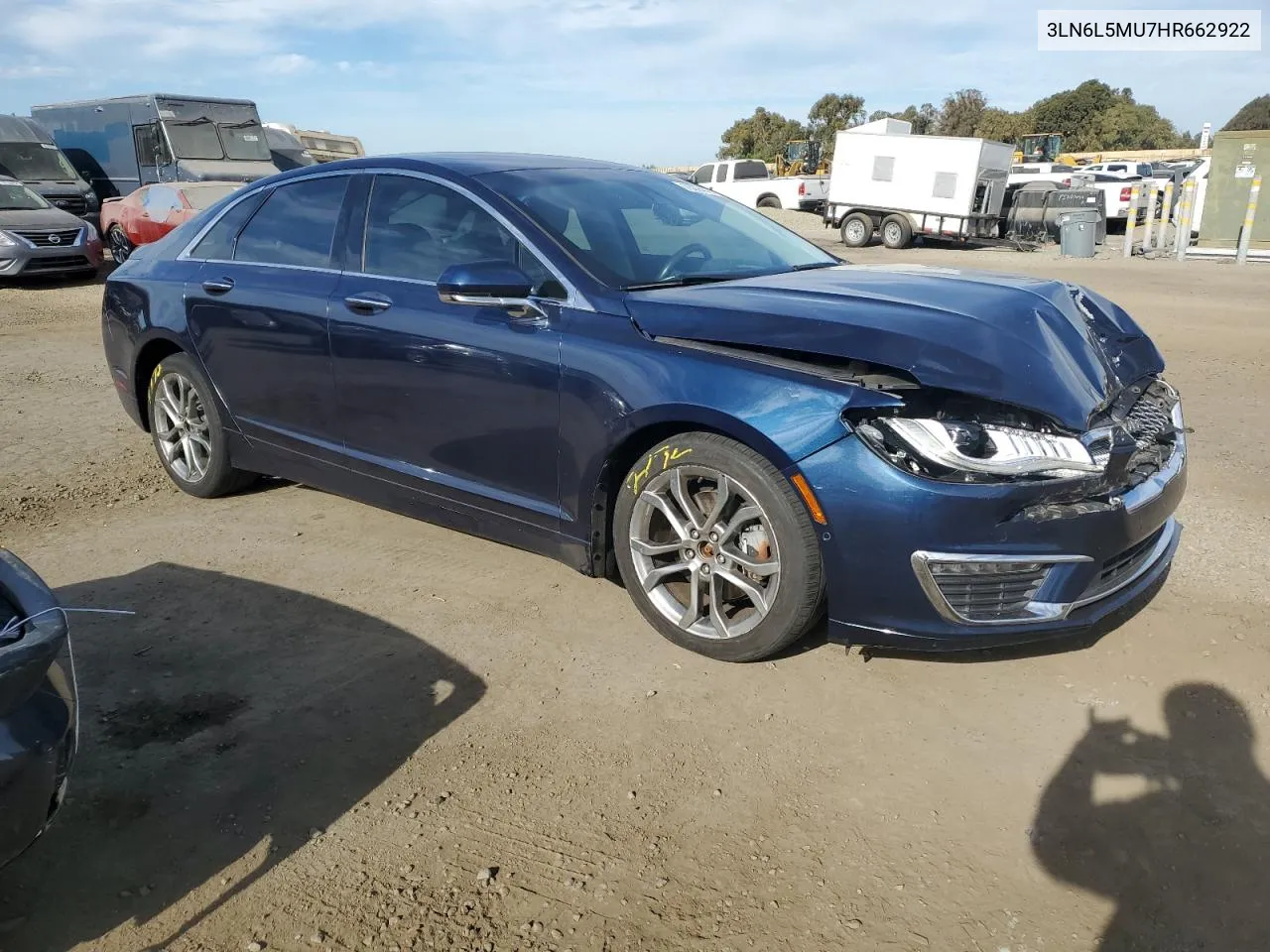 2017 Lincoln Mkz Hybrid Reserve VIN: 3LN6L5MU7HR662922 Lot: 78094424