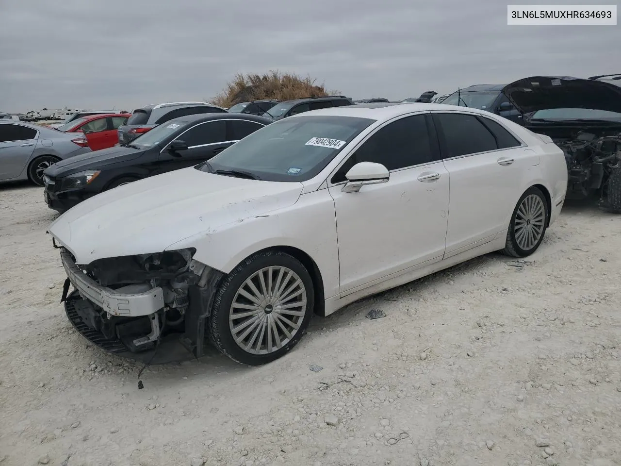 2017 Lincoln Mkz Hybrid Reserve VIN: 3LN6L5MUXHR634693 Lot: 79042904