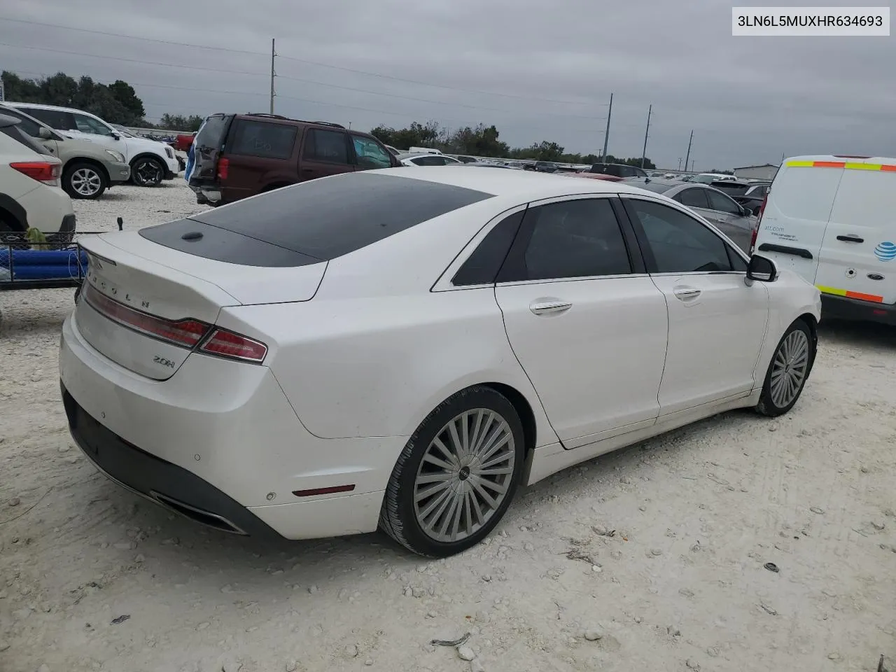 2017 Lincoln Mkz Hybrid Reserve VIN: 3LN6L5MUXHR634693 Lot: 79042904