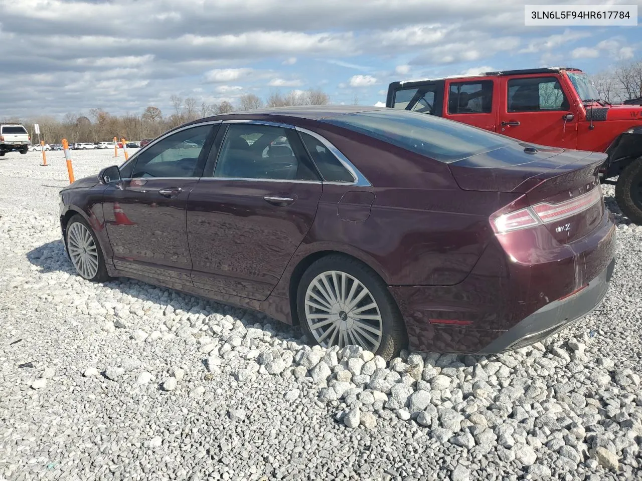 2017 Lincoln Mkz Reserve VIN: 3LN6L5F94HR617784 Lot: 79270754