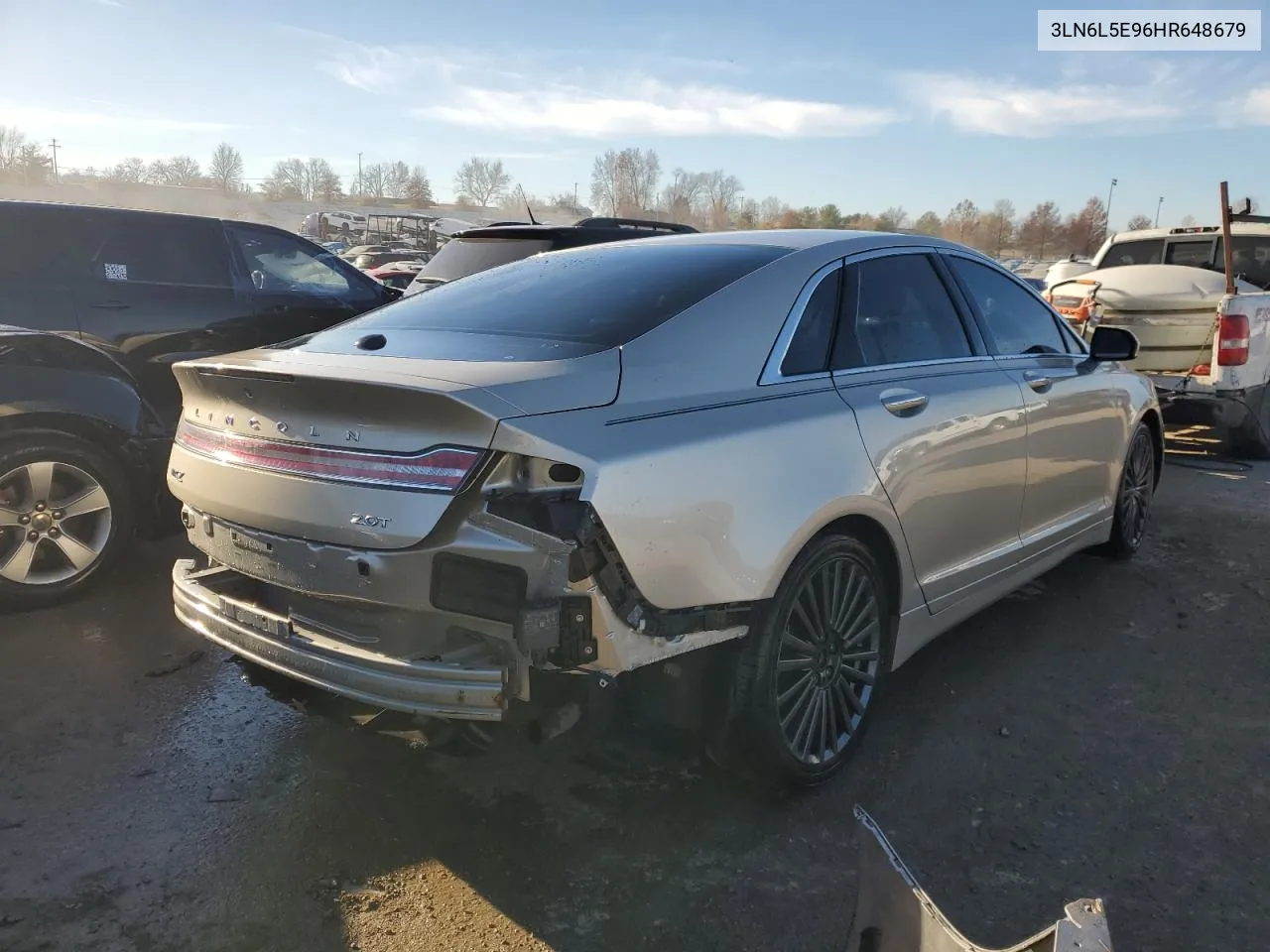 3LN6L5E96HR648679 2017 Lincoln Mkz Reserve