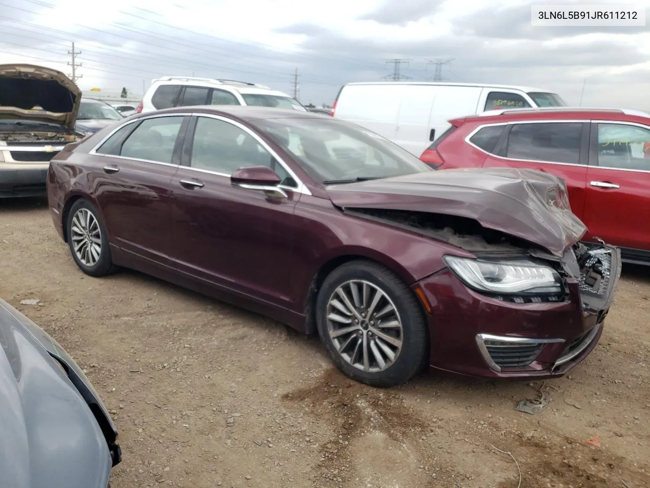 2018 Lincoln Mkz Premiere VIN: 3LN6L5B91JR611212 Lot: 55393184