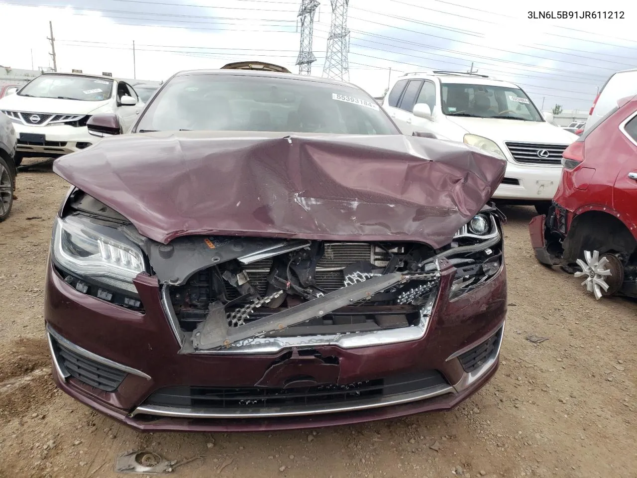 3LN6L5B91JR611212 2018 Lincoln Mkz Premiere