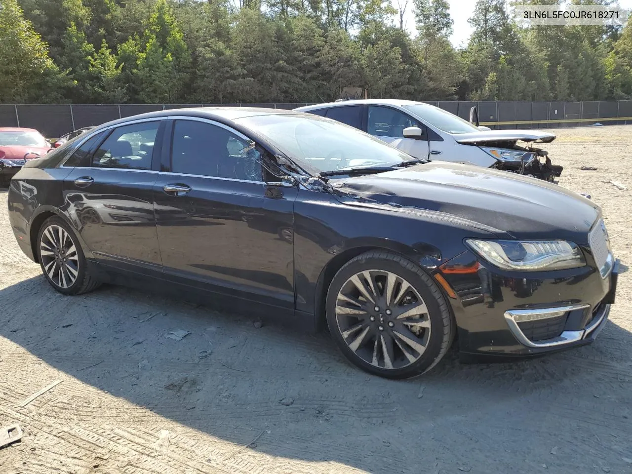 2018 Lincoln Mkz Reserve VIN: 3LN6L5FC0JR618271 Lot: 59947064