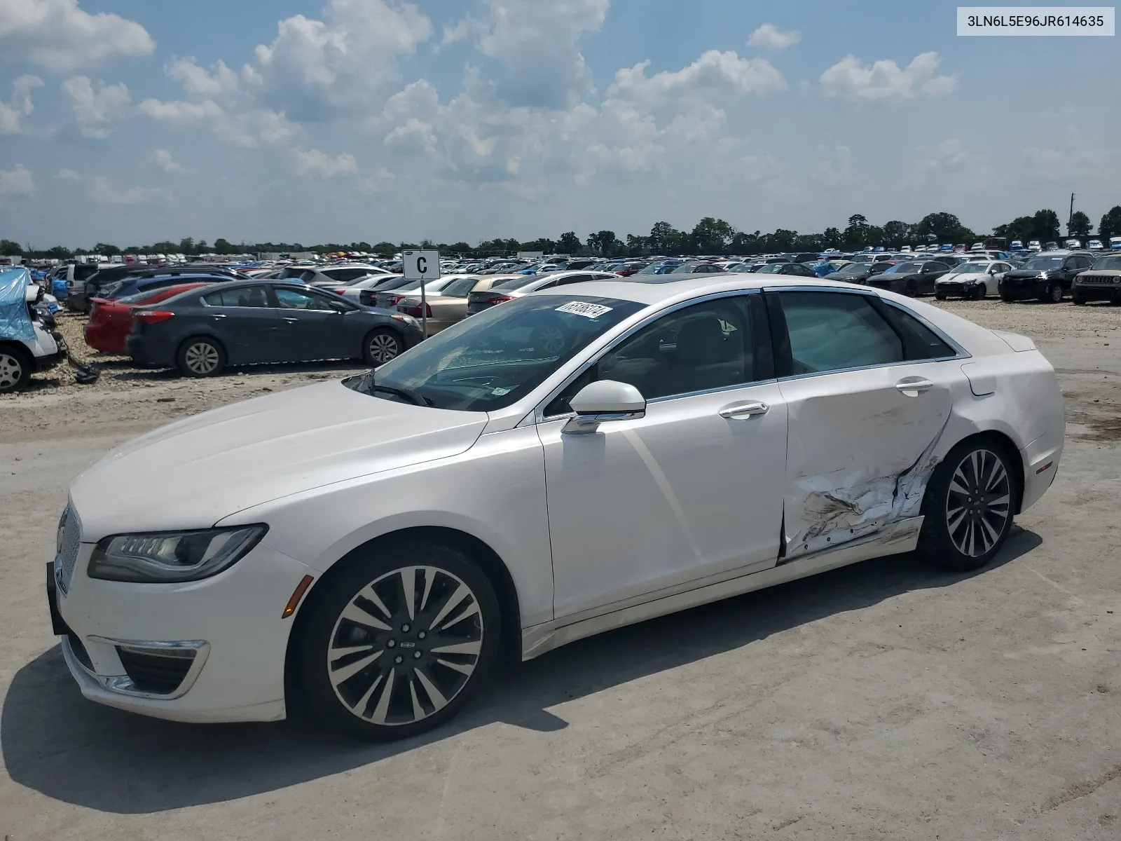 2018 Lincoln Mkz Reserve VIN: 3LN6L5E96JR614635 Lot: 65186374