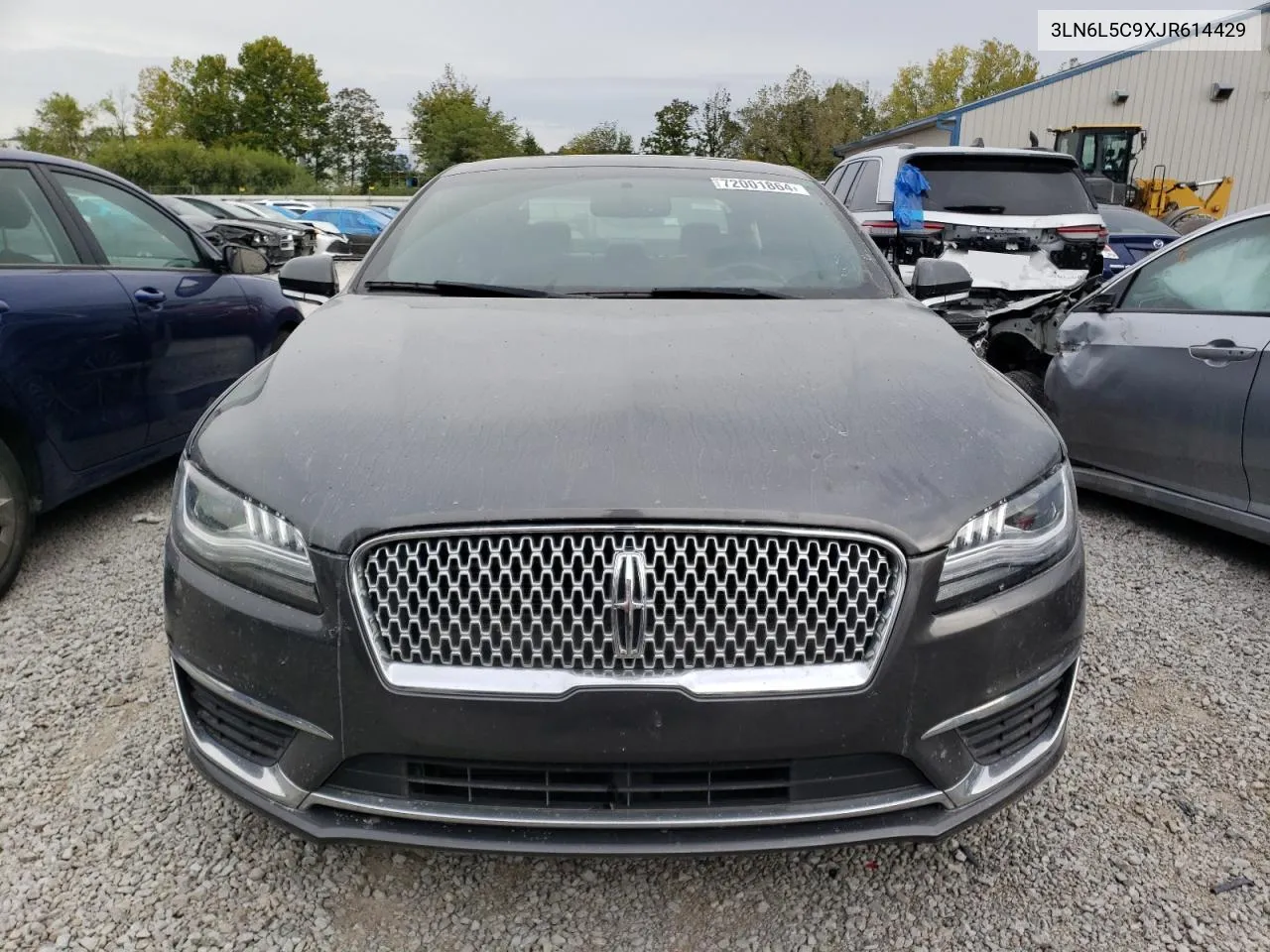 2018 Lincoln Mkz Select VIN: 3LN6L5C9XJR614429 Lot: 72001864