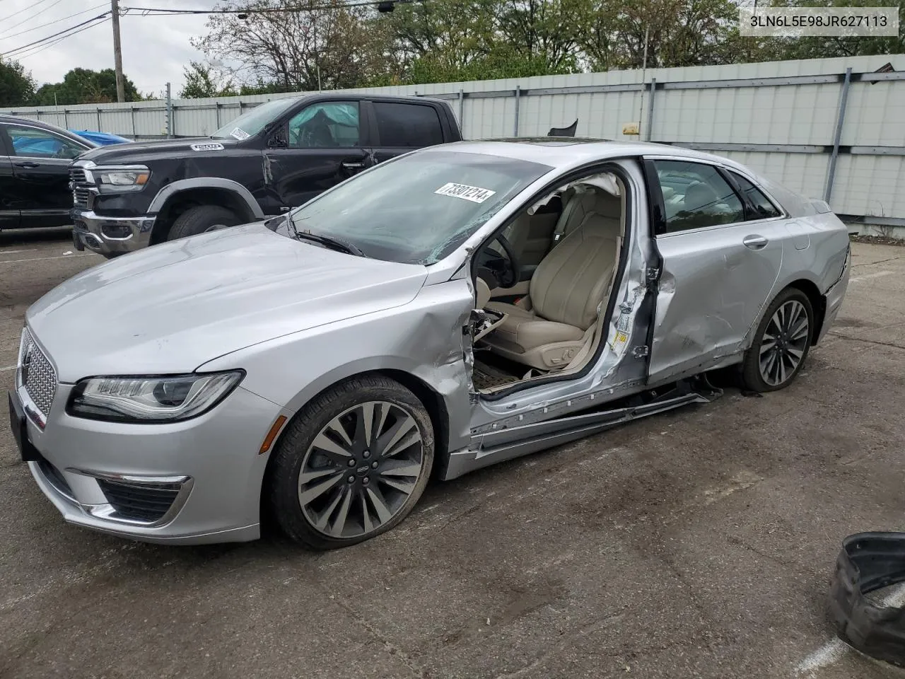 2018 Lincoln Mkz Reserve VIN: 3LN6L5E98JR627113 Lot: 73301214