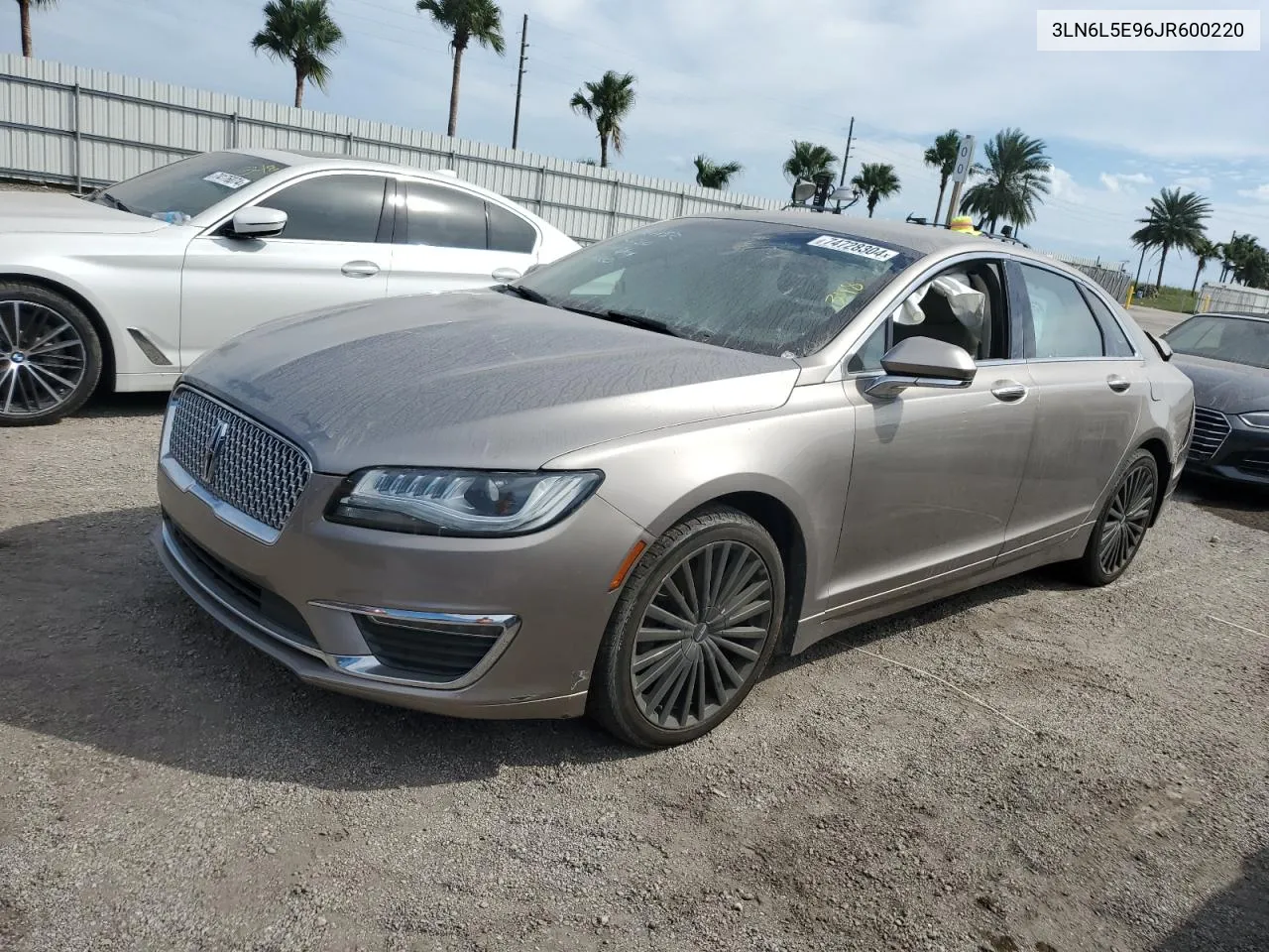 2018 Lincoln Mkz Reserve VIN: 3LN6L5E96JR600220 Lot: 74728304