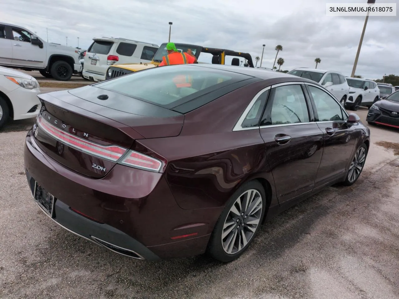 2018 Lincoln Mkz Hybrid Reserve VIN: 3LN6L5MU6JR618075 Lot: 74979044