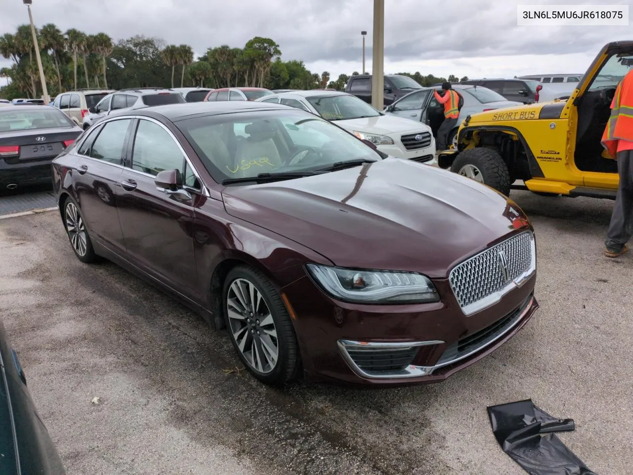 2018 Lincoln Mkz Hybrid Reserve VIN: 3LN6L5MU6JR618075 Lot: 74979044