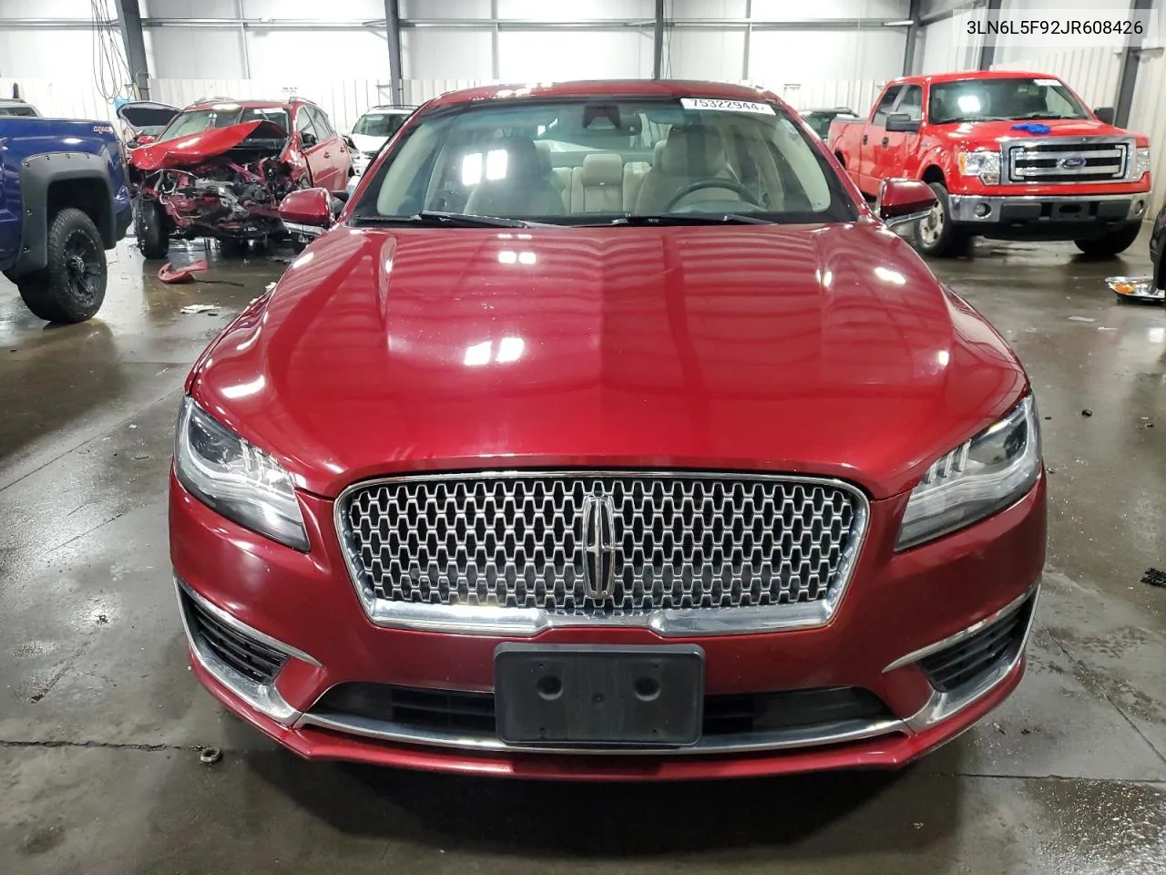 2018 Lincoln Mkz Reserve VIN: 3LN6L5F92JR608426 Lot: 75322944