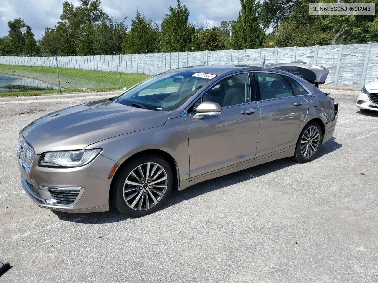 2018 Lincoln Mkz Select VIN: 3LN6L5C95JR608943 Lot: 77213534