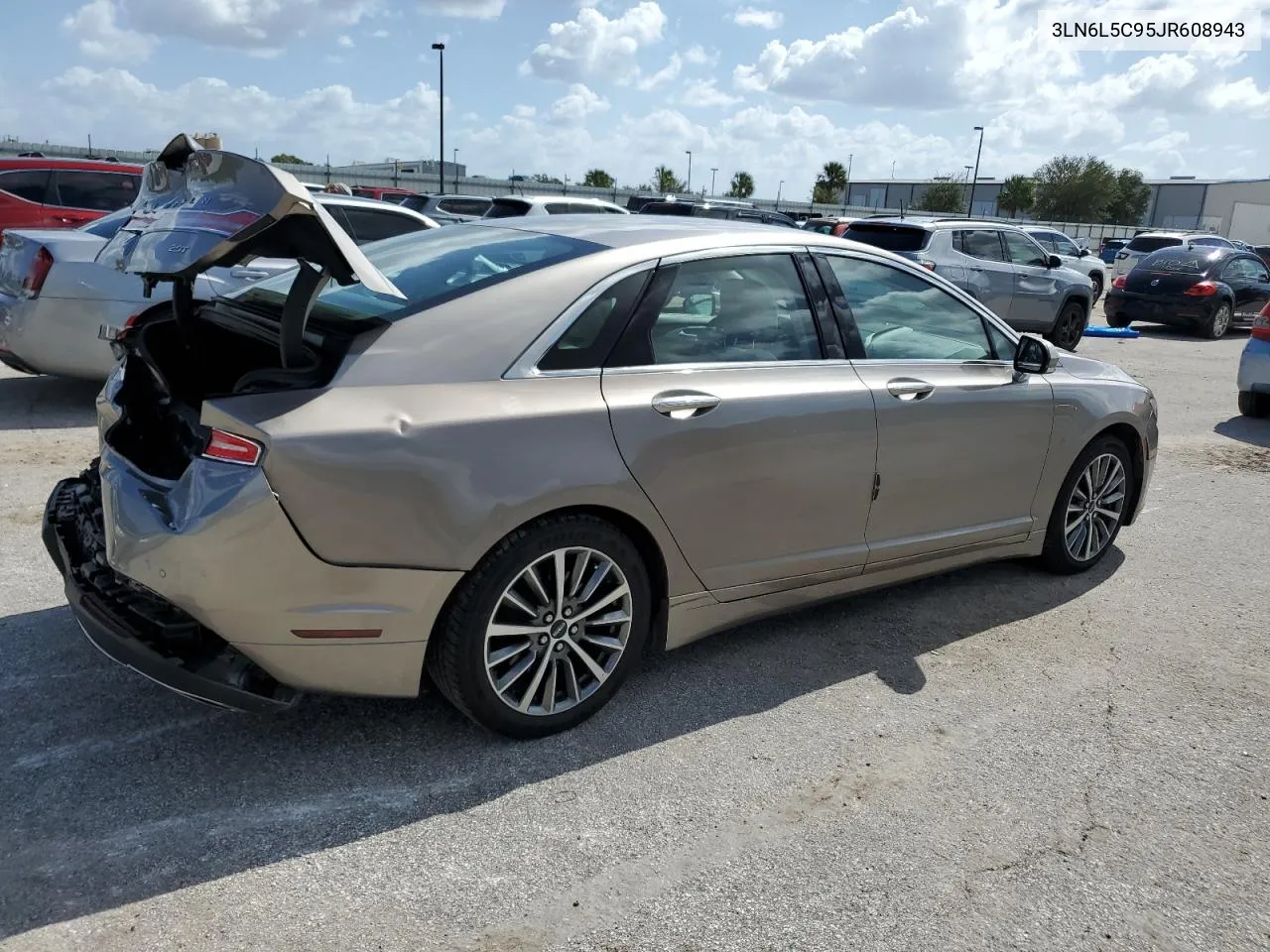 2018 Lincoln Mkz Select VIN: 3LN6L5C95JR608943 Lot: 77213534