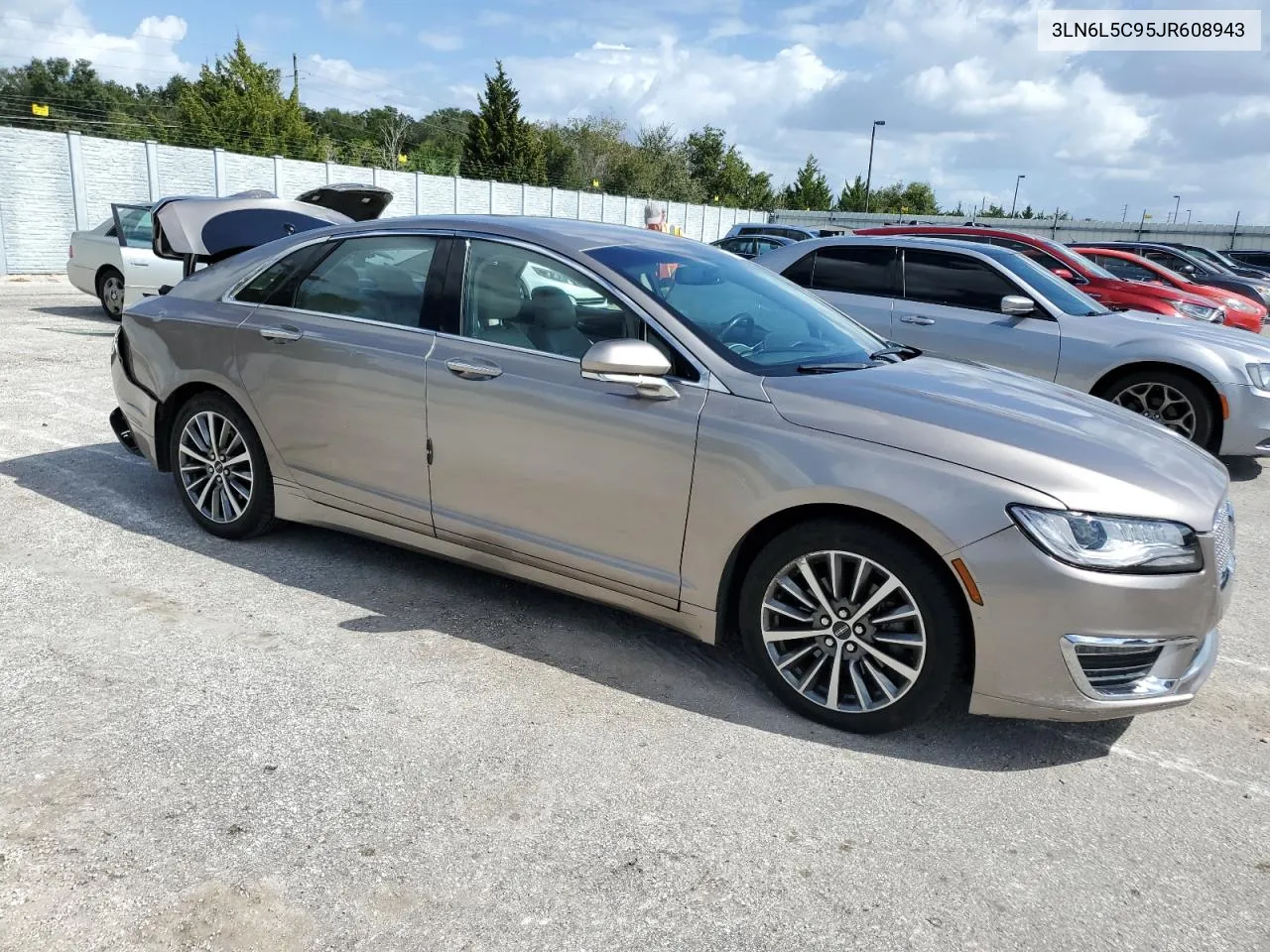 2018 Lincoln Mkz Select VIN: 3LN6L5C95JR608943 Lot: 77213534