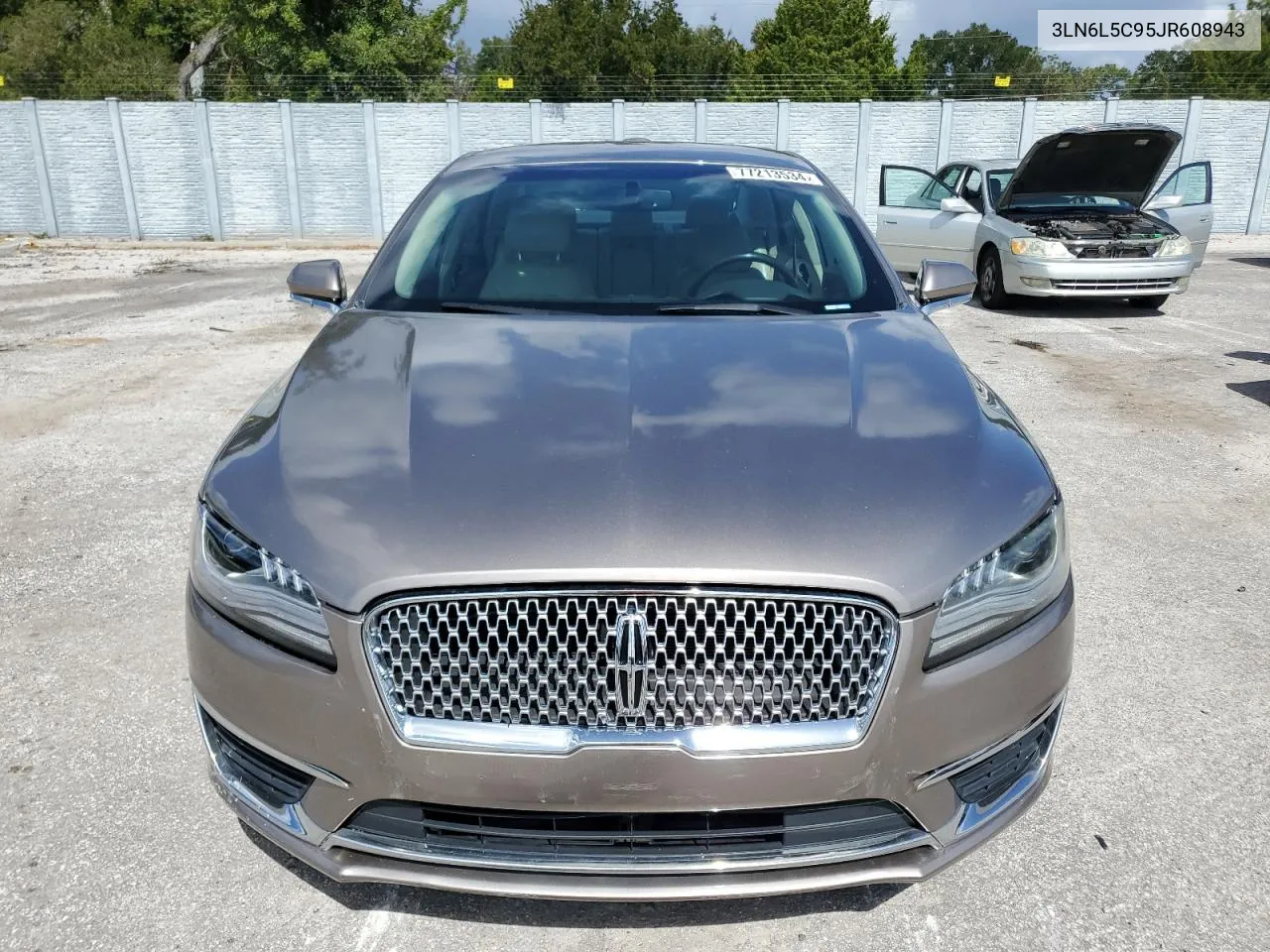 2018 Lincoln Mkz Select VIN: 3LN6L5C95JR608943 Lot: 77213534