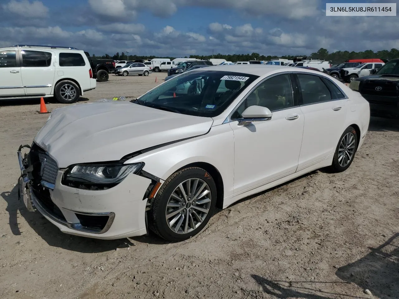 2018 Lincoln Mkz Hybrid Premiere VIN: 3LN6L5KU8JR611454 Lot: 79821544