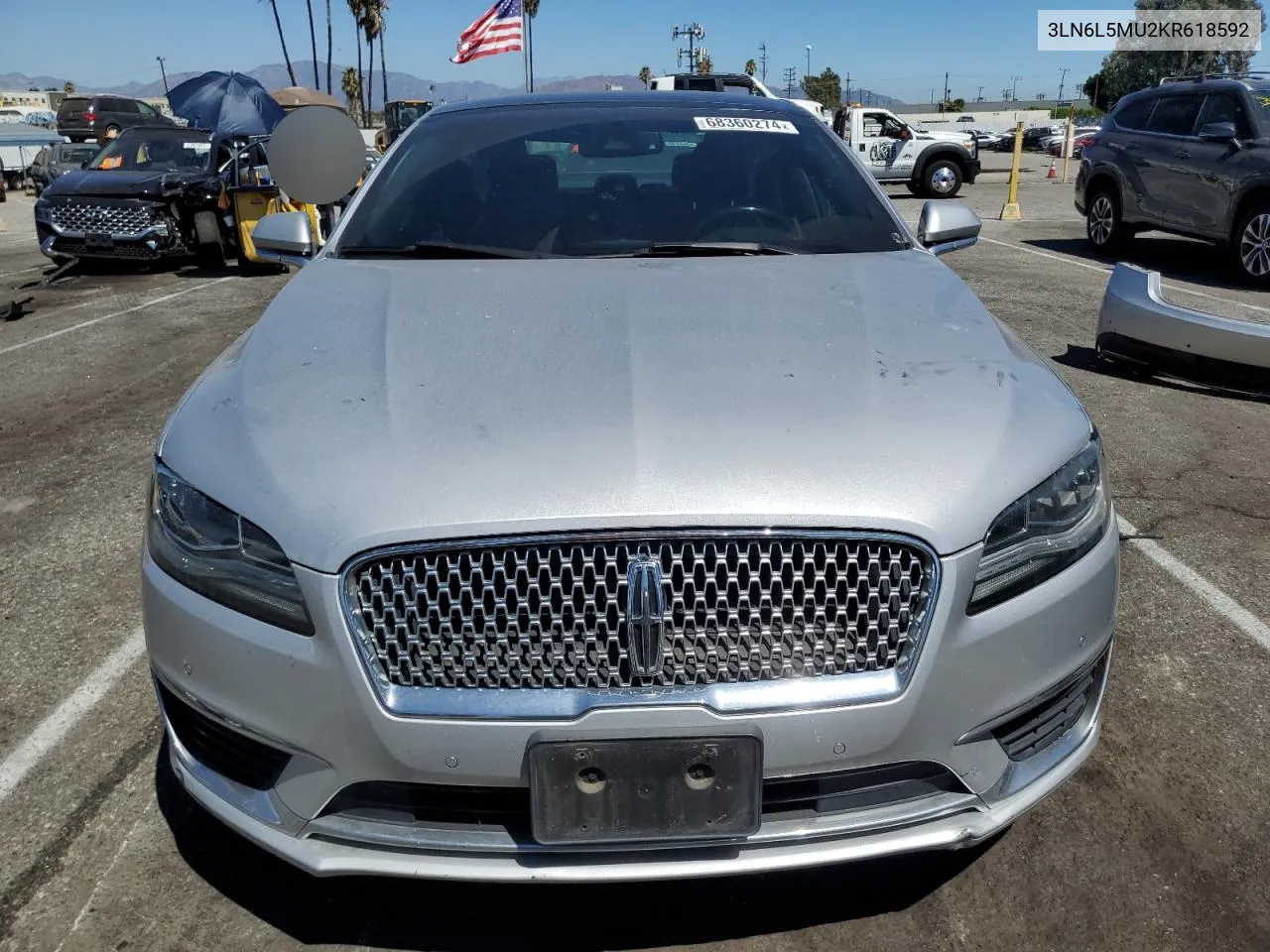 2019 Lincoln Mkz Reserve Ii VIN: 3LN6L5MU2KR618592 Lot: 68360274