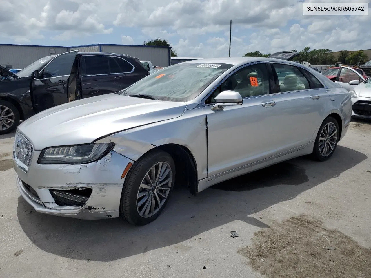 2019 Lincoln Mkz Reserve I VIN: 3LN6L5C90KR605742 Lot: 69028844