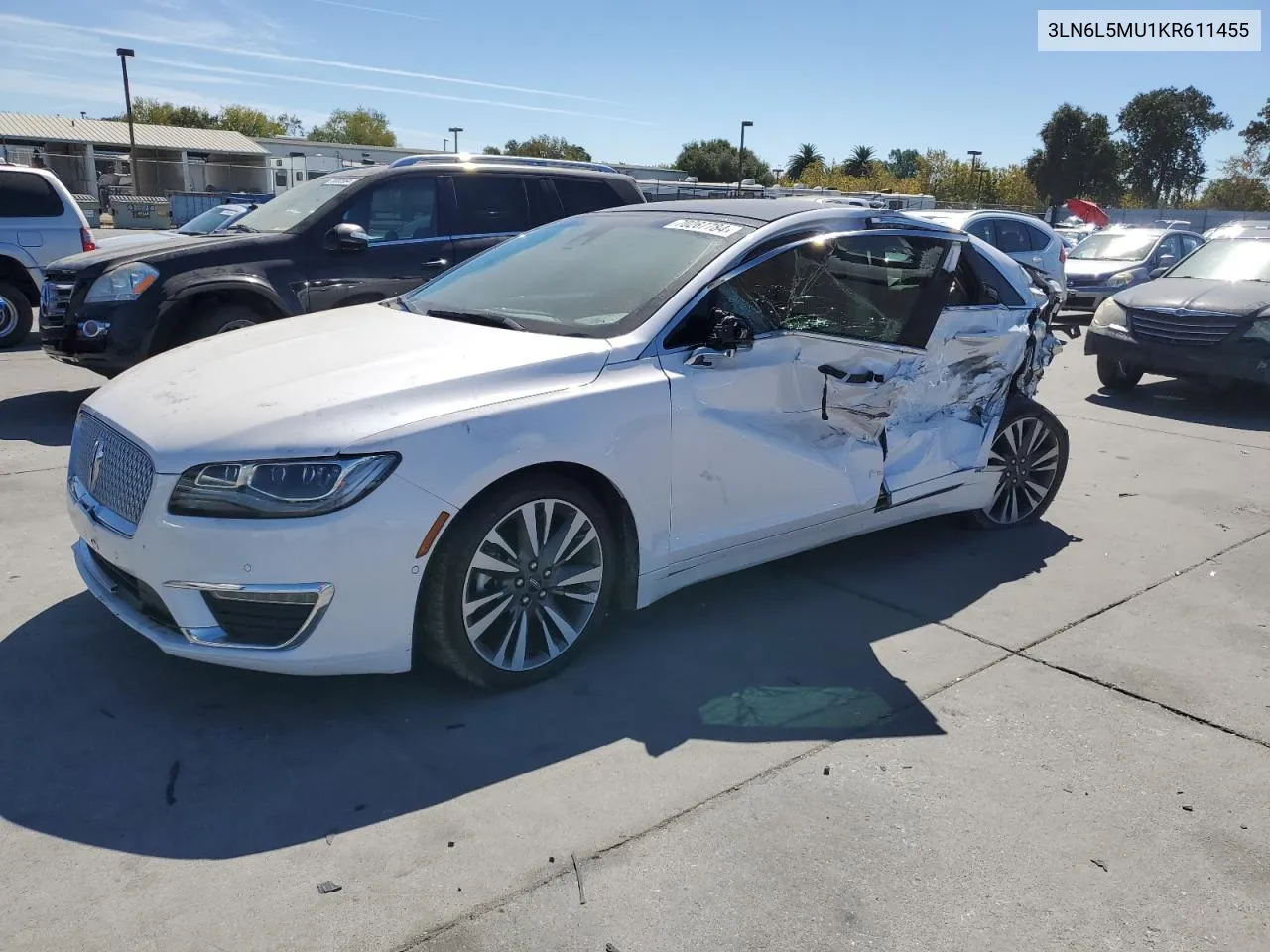 2019 Lincoln Mkz Reserve Ii VIN: 3LN6L5MU1KR611455 Lot: 70267784