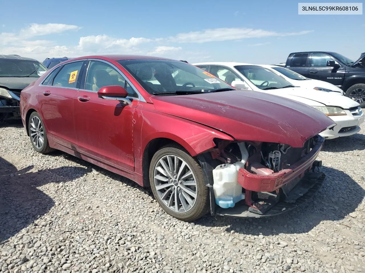 2019 Lincoln Mkz Reserve I VIN: 3LN6L5C99KR608106 Lot: 70341204