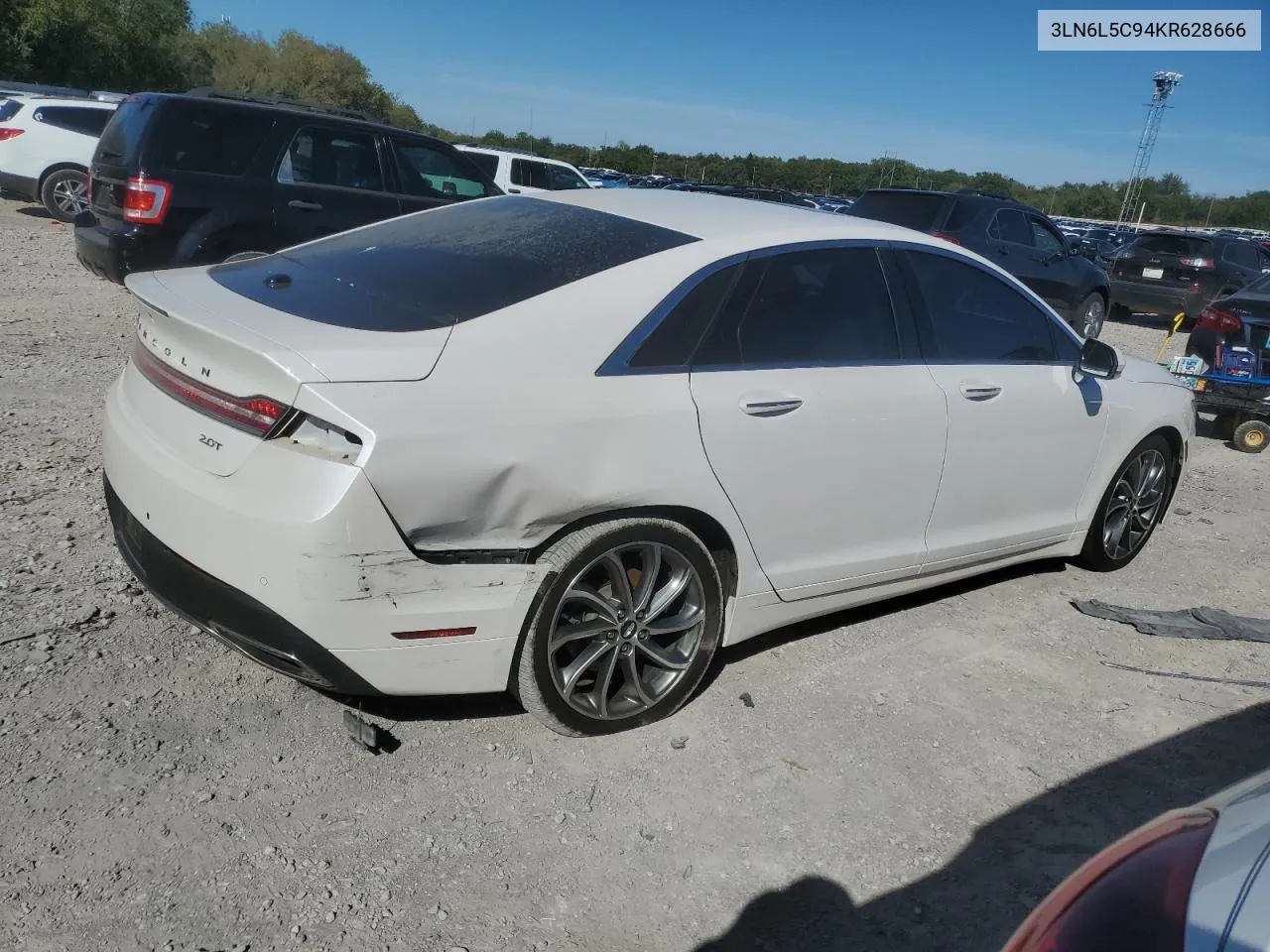 2019 Lincoln Mkz Reserve I VIN: 3LN6L5C94KR628666 Lot: 71461304