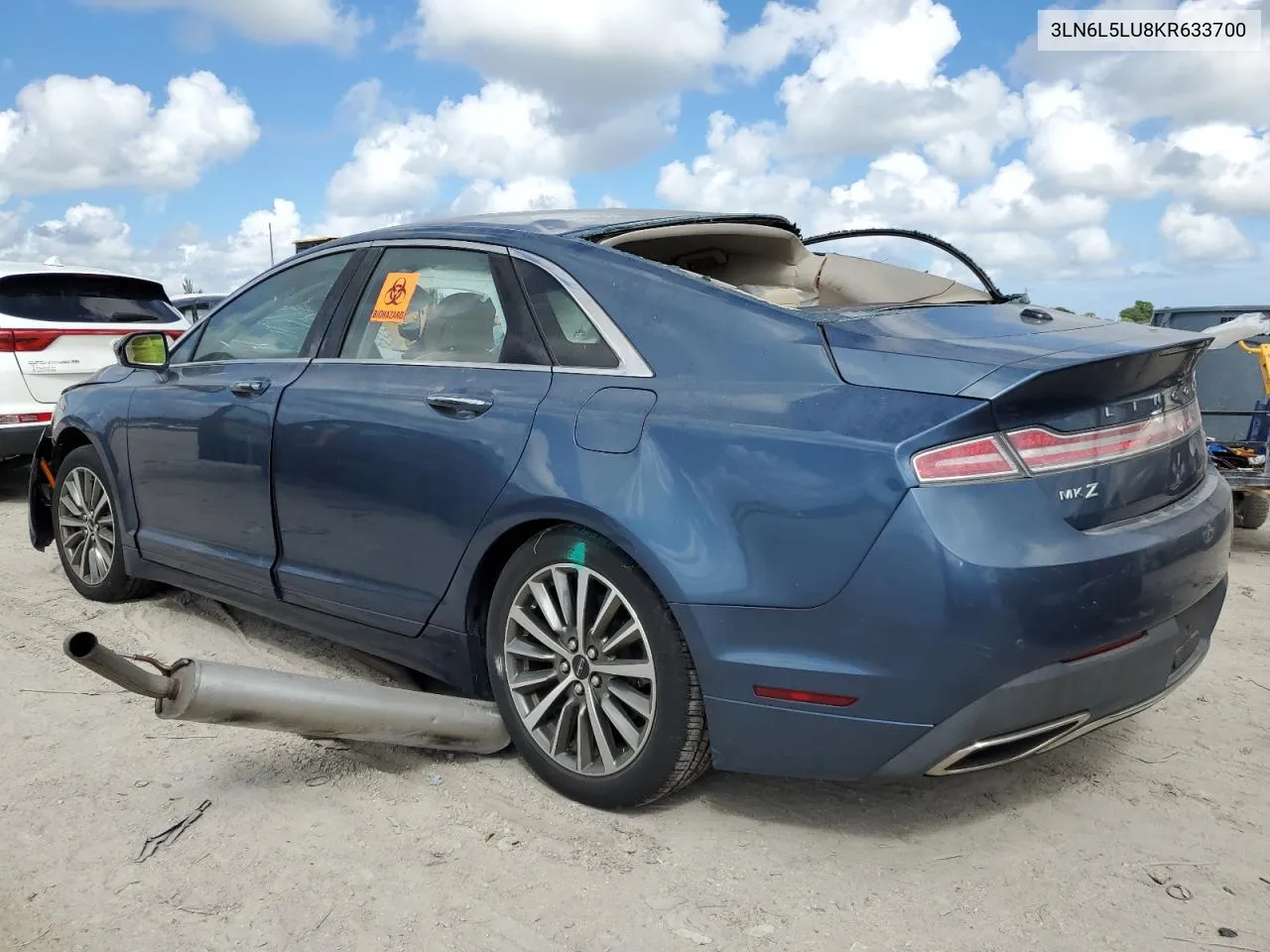 2019 Lincoln Mkz Reserve I VIN: 3LN6L5LU8KR633700 Lot: 72797084