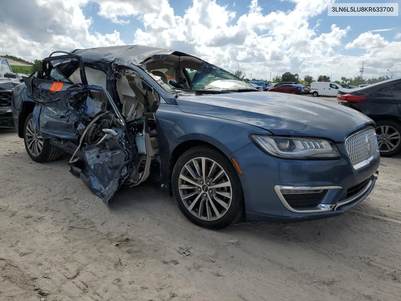 2019 Lincoln Mkz Reserve I VIN: 3LN6L5LU8KR633700 Lot: 72797084