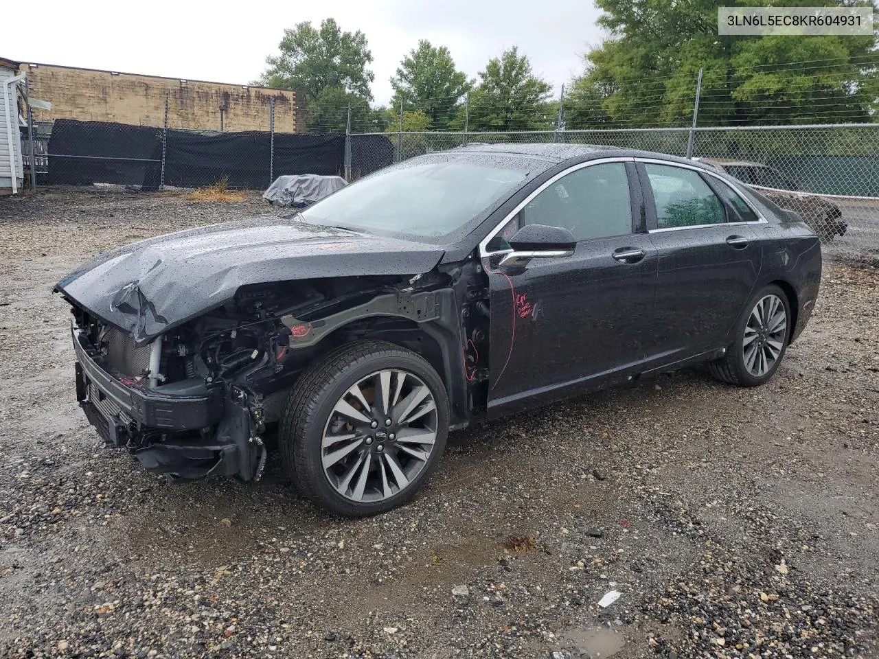 2019 Lincoln Mkz Reserve Ii VIN: 3LN6L5EC8KR604931 Lot: 73520684