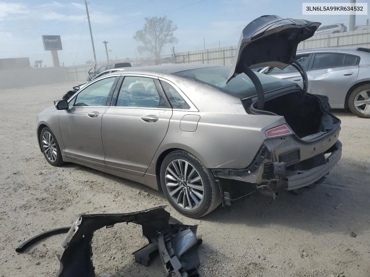 2019 Lincoln Mkz VIN: 3LN6L5A99KR634532 Lot: 76469674