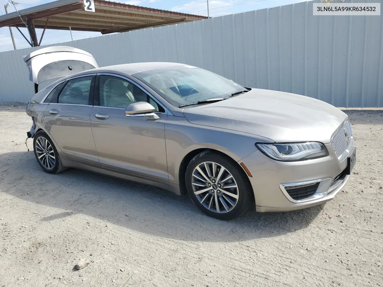 2019 Lincoln Mkz VIN: 3LN6L5A99KR634532 Lot: 76469674