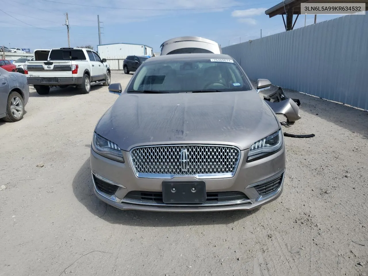 2019 Lincoln Mkz VIN: 3LN6L5A99KR634532 Lot: 76469674