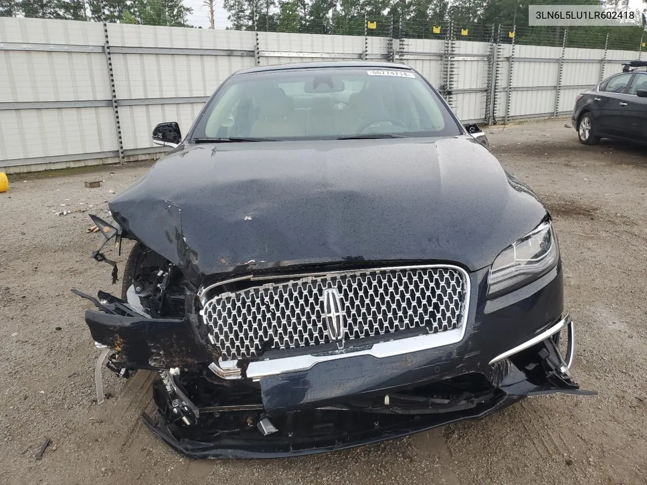 2020 Lincoln Mkz Reserve VIN: 3LN6L5LU1LR602418 Lot: 66774714