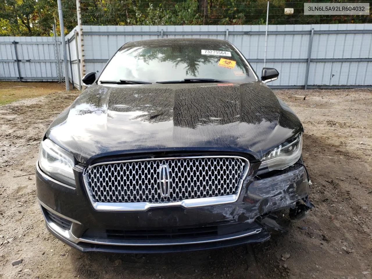 2020 Lincoln Mkz VIN: 3LN6L5A92LR604032 Lot: 73279564