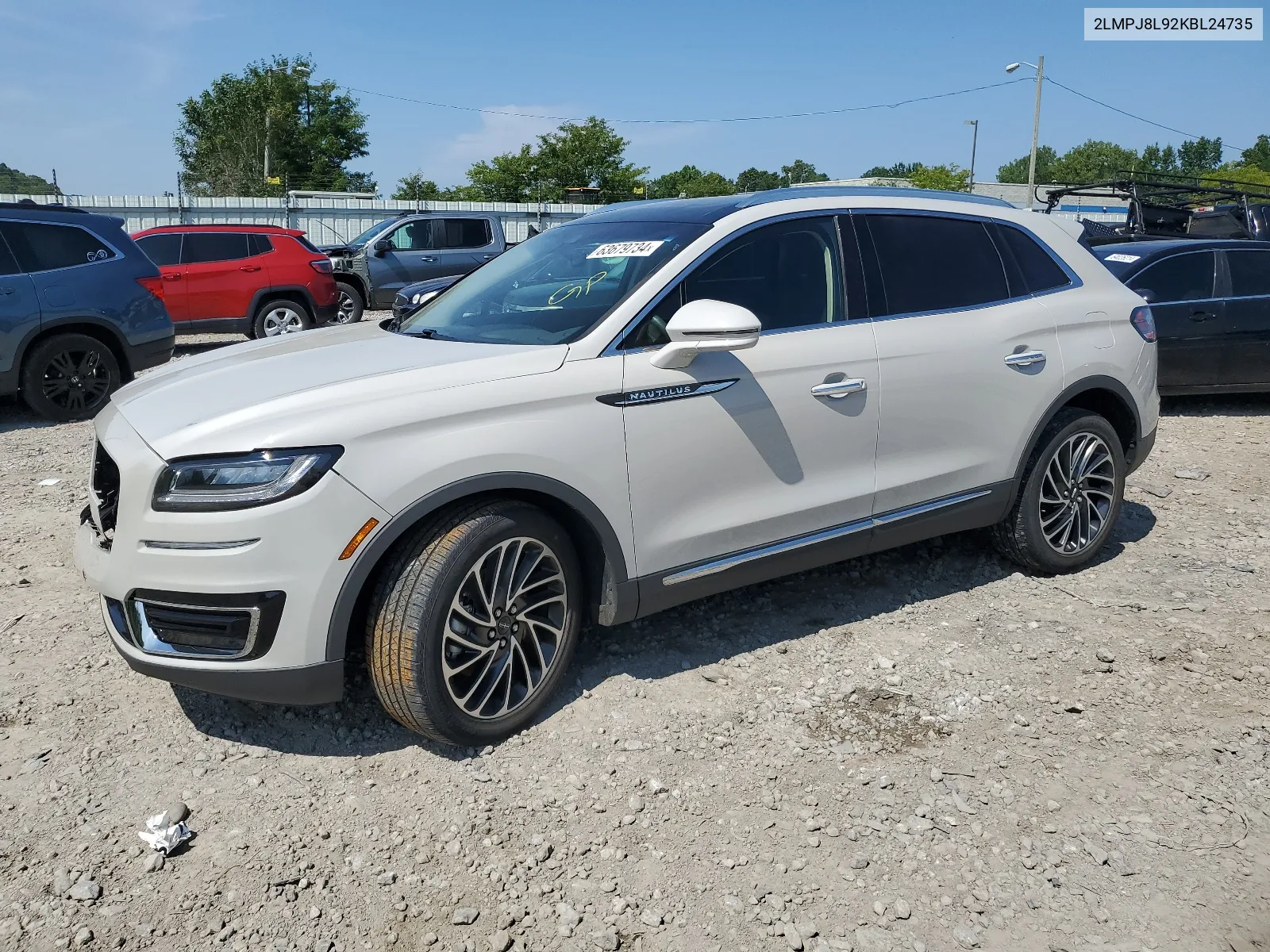 2019 Lincoln Nautilus Reserve VIN: 2LMPJ8L92KBL24735 Lot: 63679734