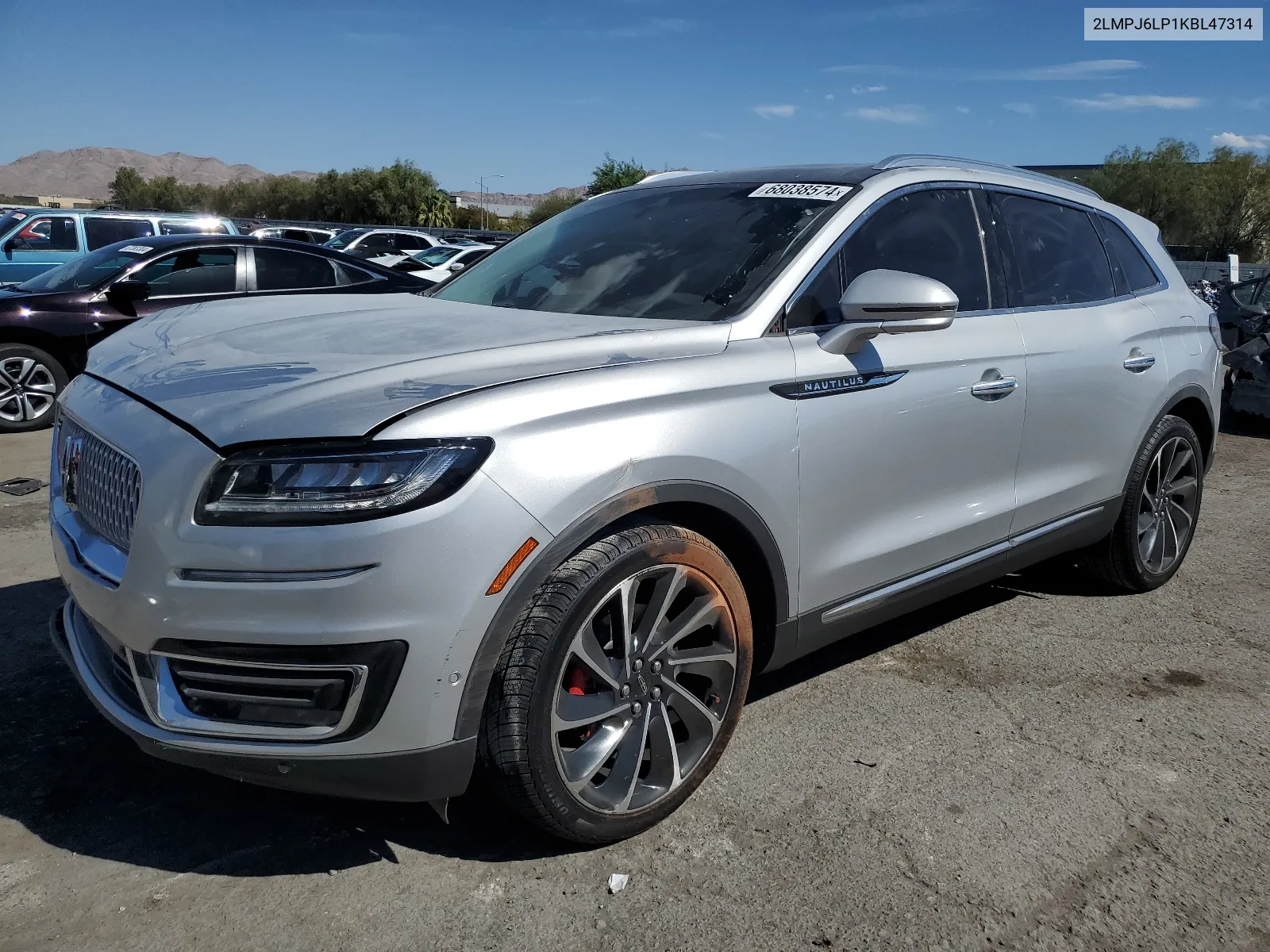 2019 Lincoln Nautilus Reserve VIN: 2LMPJ6LP1KBL47314 Lot: 68038574