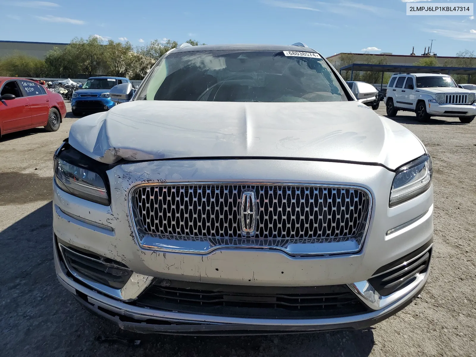 2019 Lincoln Nautilus Reserve VIN: 2LMPJ6LP1KBL47314 Lot: 68038574