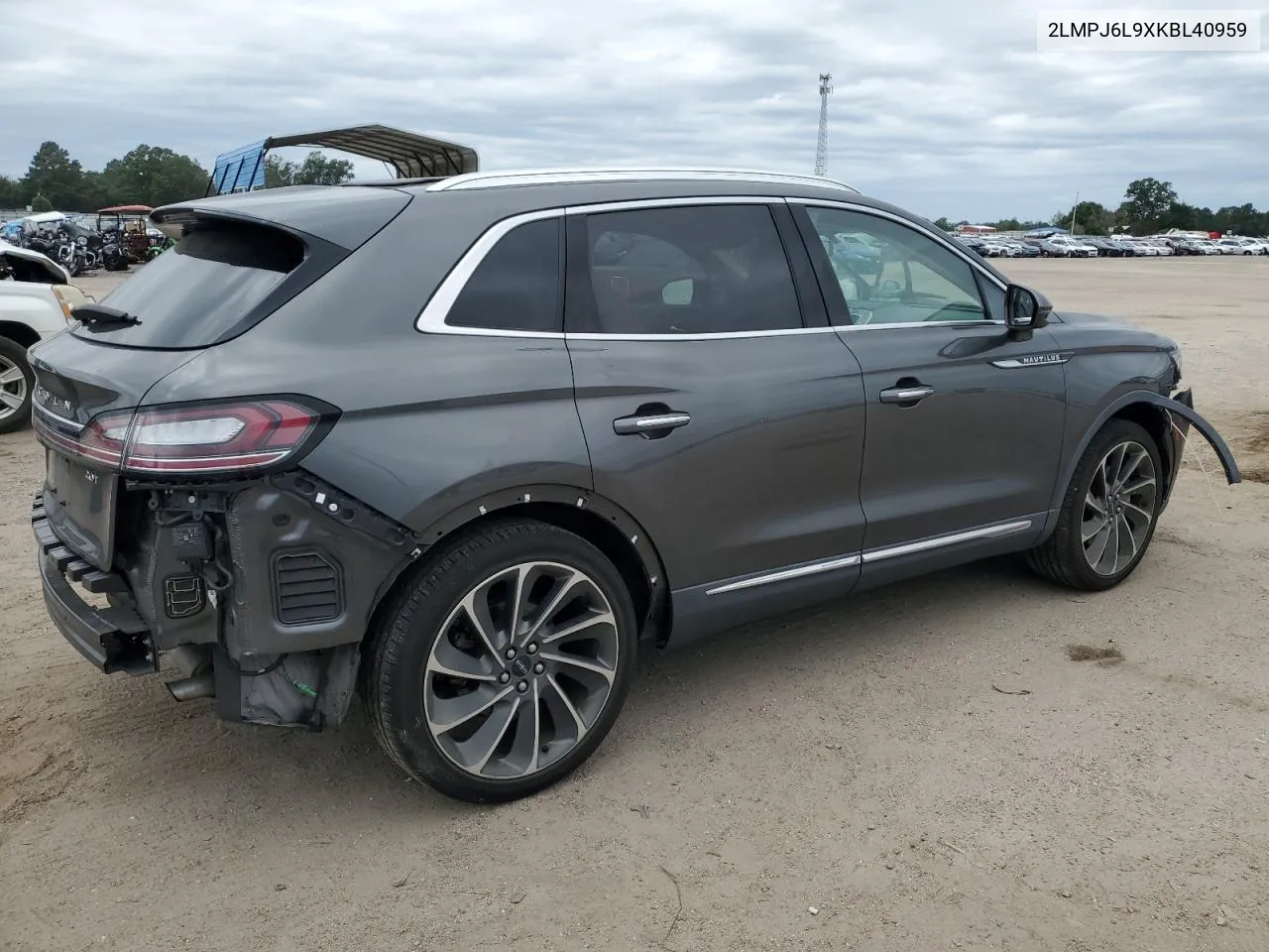 2019 Lincoln Nautilus Reserve VIN: 2LMPJ6L9XKBL40959 Lot: 70204364