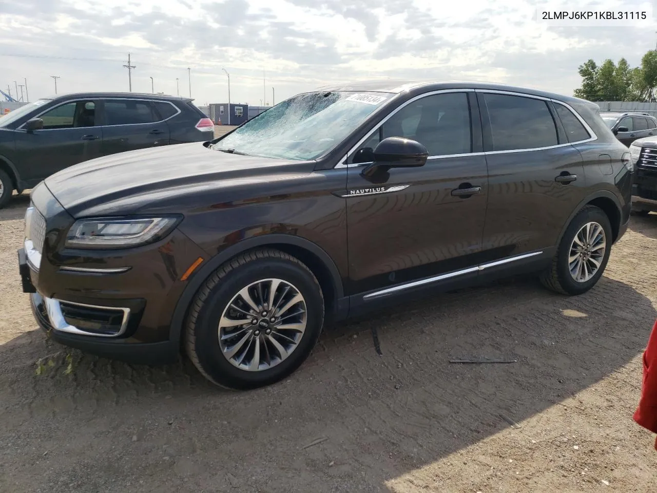 2019 Lincoln Nautilus Select VIN: 2LMPJ6KP1KBL31115 Lot: 71085134