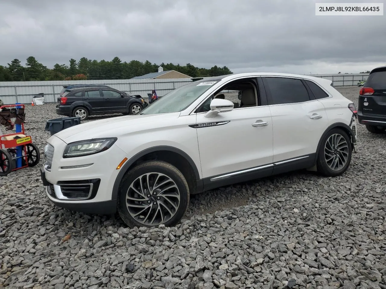 2019 Lincoln Nautilus Reserve VIN: 2LMPJ8L92KBL66435 Lot: 71738654