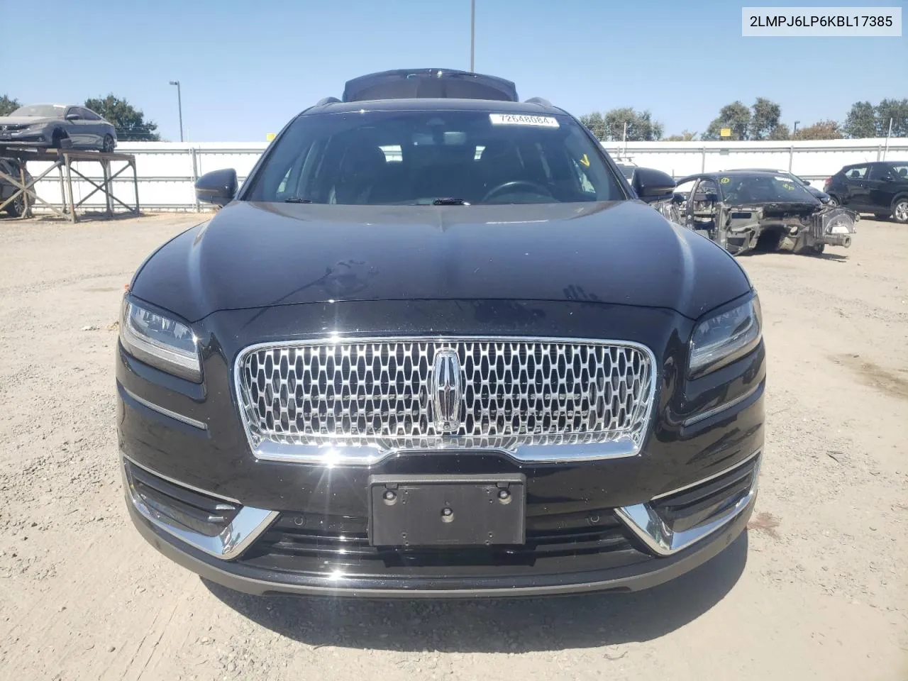 2019 Lincoln Nautilus Reserve VIN: 2LMPJ6LP6KBL17385 Lot: 72648084