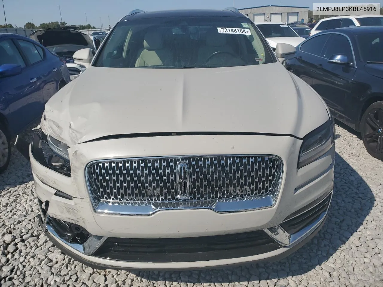 2019 Lincoln Nautilus Reserve VIN: 2LMPJ8LP3KBL45916 Lot: 73148104