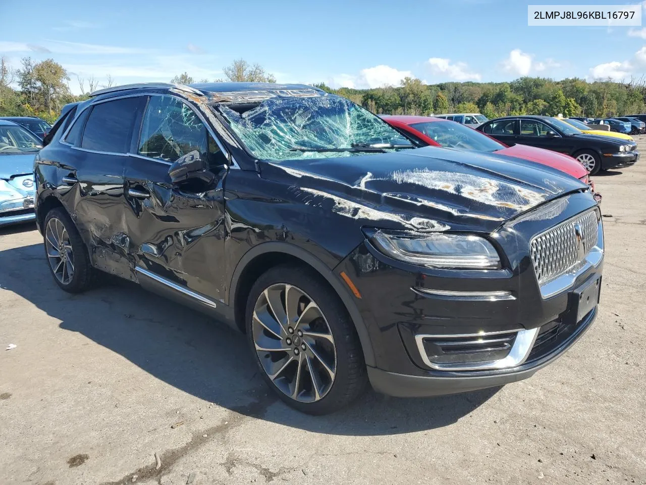 2019 Lincoln Nautilus Reserve VIN: 2LMPJ8L96KBL16797 Lot: 73321844