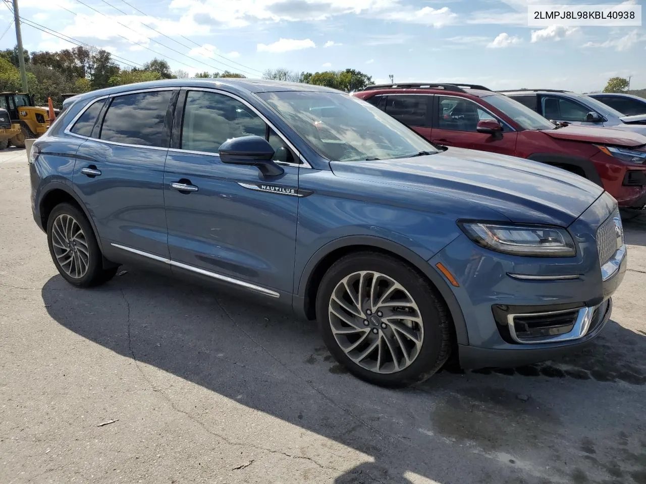 2019 Lincoln Nautilus Reserve VIN: 2LMPJ8L98KBL40938 Lot: 74458554