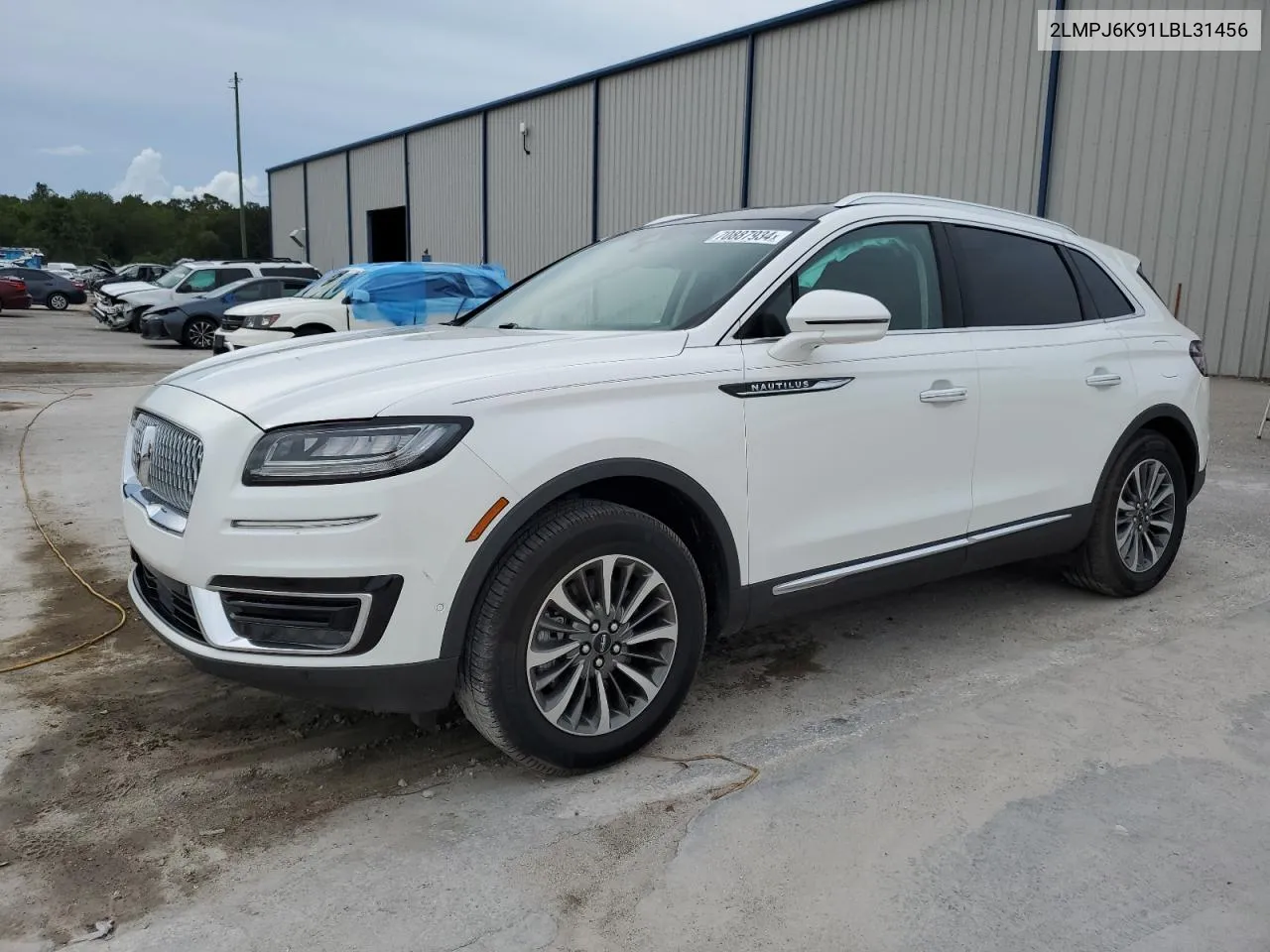 2020 Lincoln Nautilus Reserve VIN: 2LMPJ6K91LBL31456 Lot: 70887934