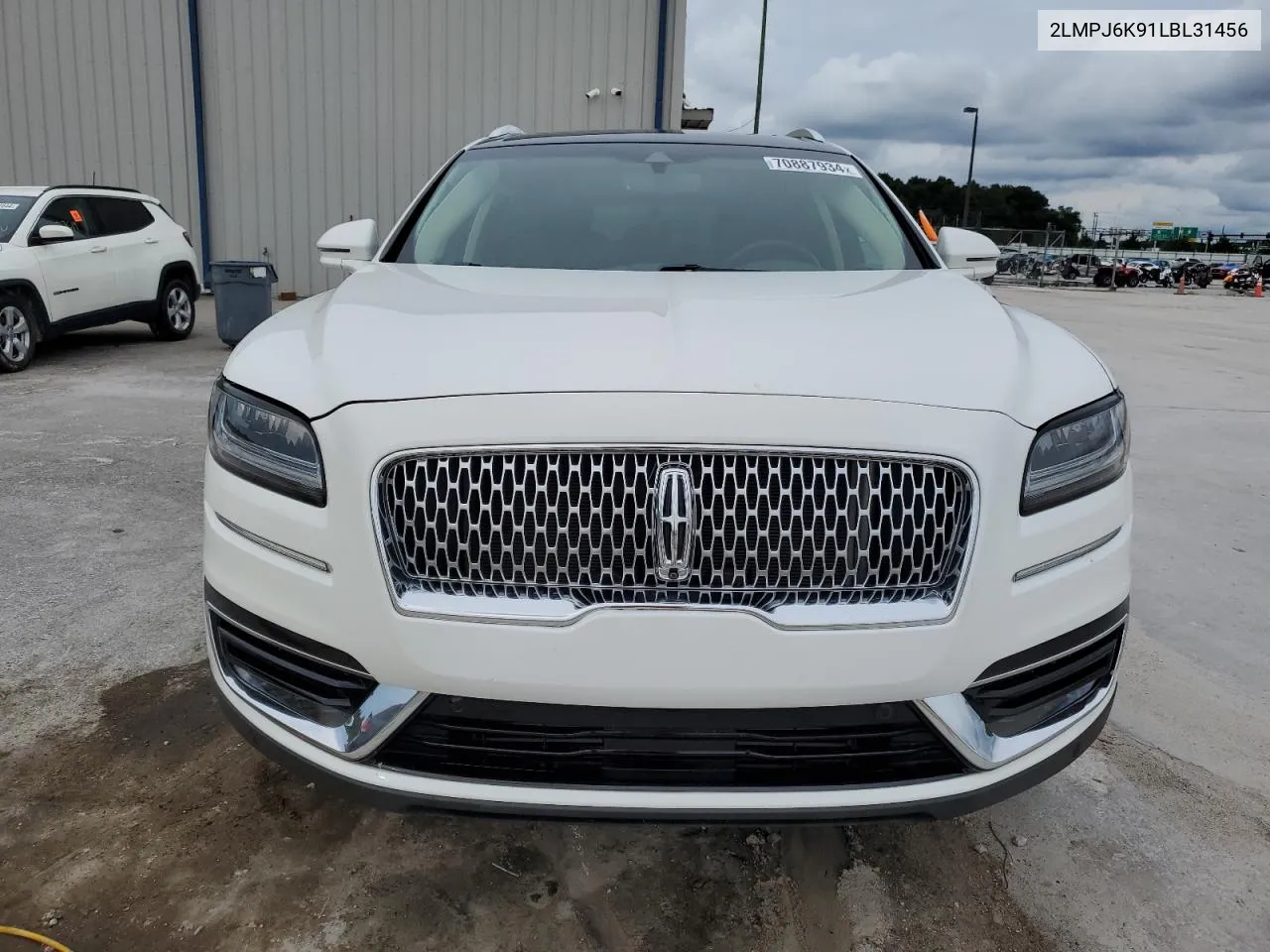 2020 Lincoln Nautilus Reserve VIN: 2LMPJ6K91LBL31456 Lot: 70887934